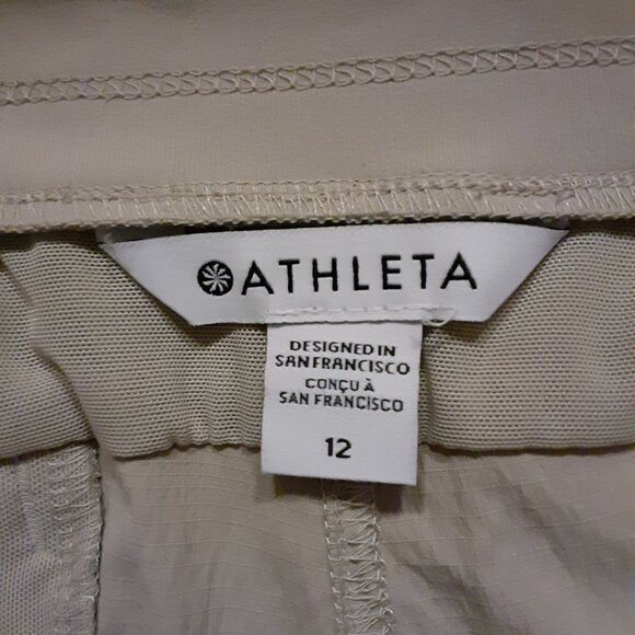 Athleta Trekkie North Jogger *ECRU * Tan / Cream / Beige * New With Tags * Sz 12 - Picture 6 of 9